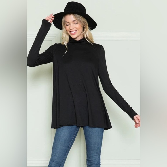 Women’s Joan Vass Black Blouse - Picture 1 of 3